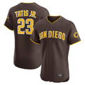 My Store S.Diego Padres #23 Fernando Tatis Jr Player Brown Home Limited Elite Stitched Jerseys