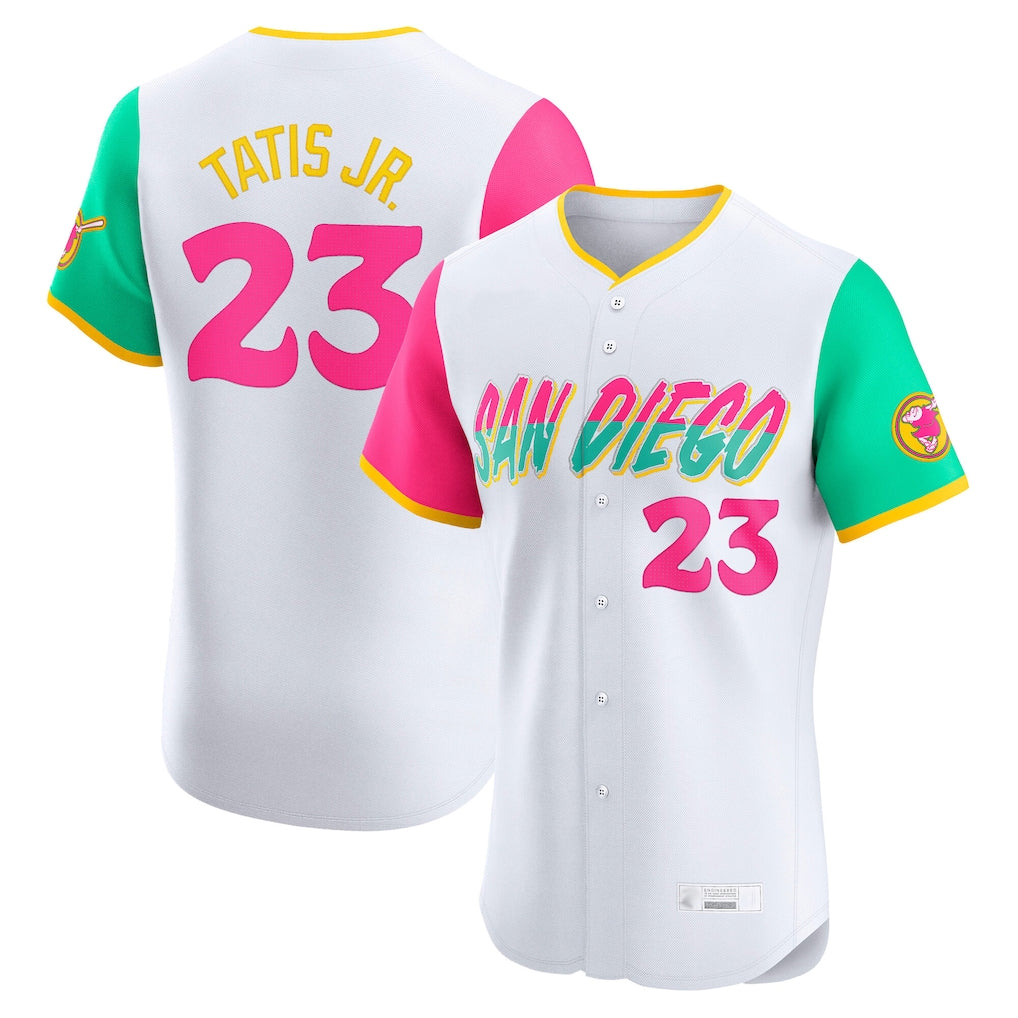 My Store S.Diego Padres #23 Fernando Tatis Jr Player White City Connect Home Limited Elite Stitched Jerseys