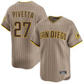 My Store S.Diego Padres #27 Nick Pivetta Player Khaki Home Limited Stitched Jerseys