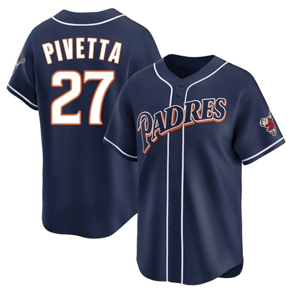 My Store S.Diego Padres #27 Nick Pivetta Player Navy Cooperstown Collection Limited Home Stitched Jerseys