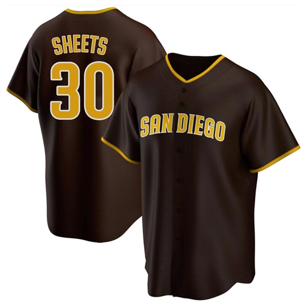 My Store S.Diego Padres #30 Gavin Sheets Player Brown Home Game Stitched Jerseys