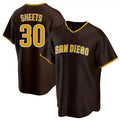 My Store S.Diego Padres #30 Gavin Sheets Player Brown Home Game Stitched Jerseys