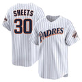 My Store S.Diego Padres #30 Gavin Sheets Player White Cooperstown Collection Limited Home Stitched Jerseys