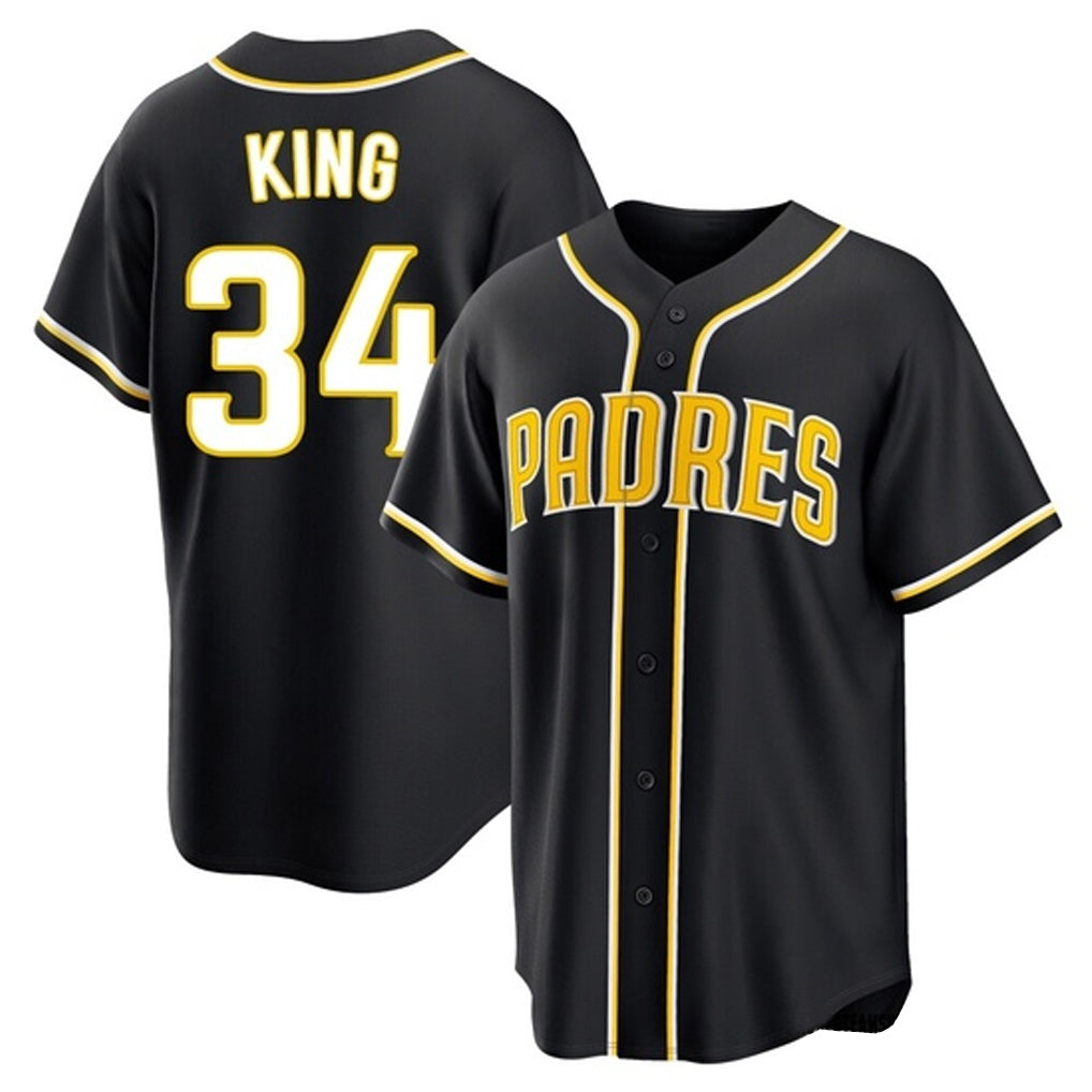 My Store S.Diego Padres #34 Michael King Player Black 2026 Fashion Home Stitched Jerseys