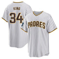 My Store S.Diego Padres #34 Michael King Player White Home Game Stitched Jerseys