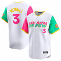 My Store S.Diego Padres #3 Jackson Merrill Player White City Connect Home Limited Stitched Jerseys