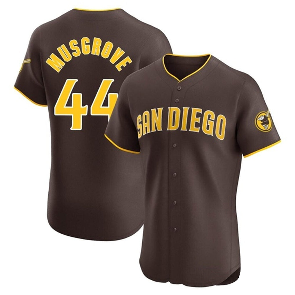 My Store S.Diego Padres #44 Joe Musgrove Player Brown Home Limited Elite Stitched Jerseys