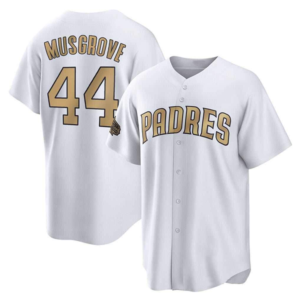 My Store S.Diego Padres #44 Joe Musgrove Player Gold All-Star Home Game Stitched Jerseys