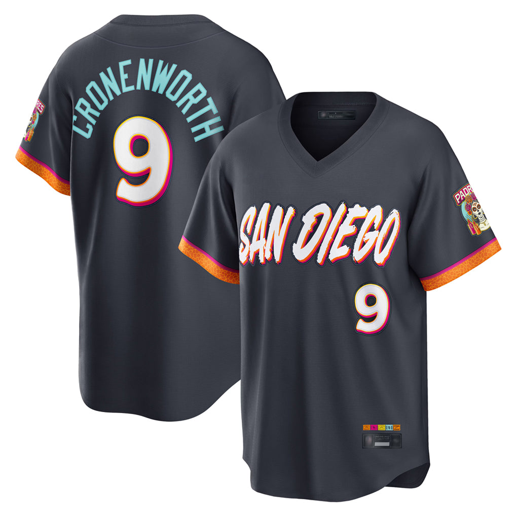 My Store S.Diego Padres #9 Jake Cronenworth Player Obsidian 2026 City Connect Home Limited T-shirt Stitched Jerseys