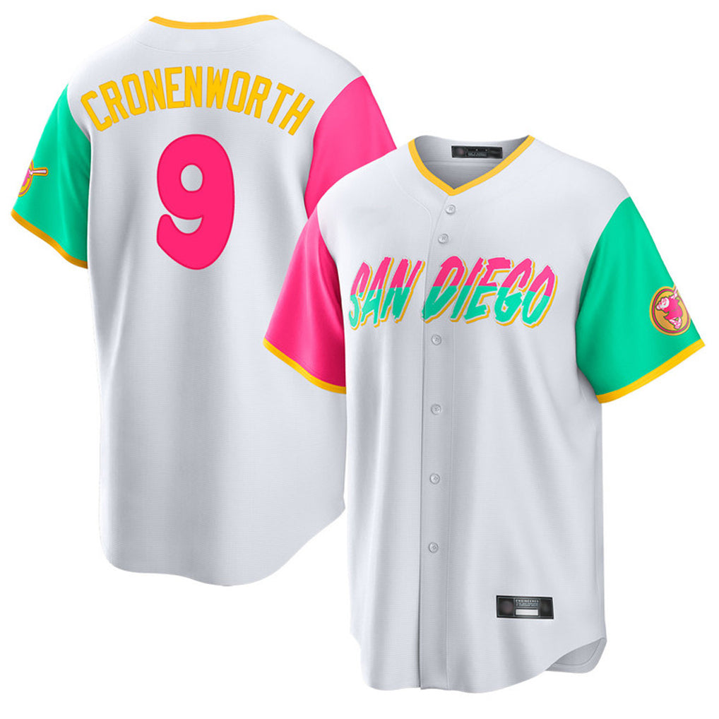 My Store S.Diego Padres #9 Jake Cronenworth Player White City Connect Home Game Stitched Jerseys