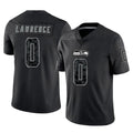 My Store S.Seahawks #0 DeMarcus Lawrence Player Black Limited Reflective Home Game Stitched Jerseys