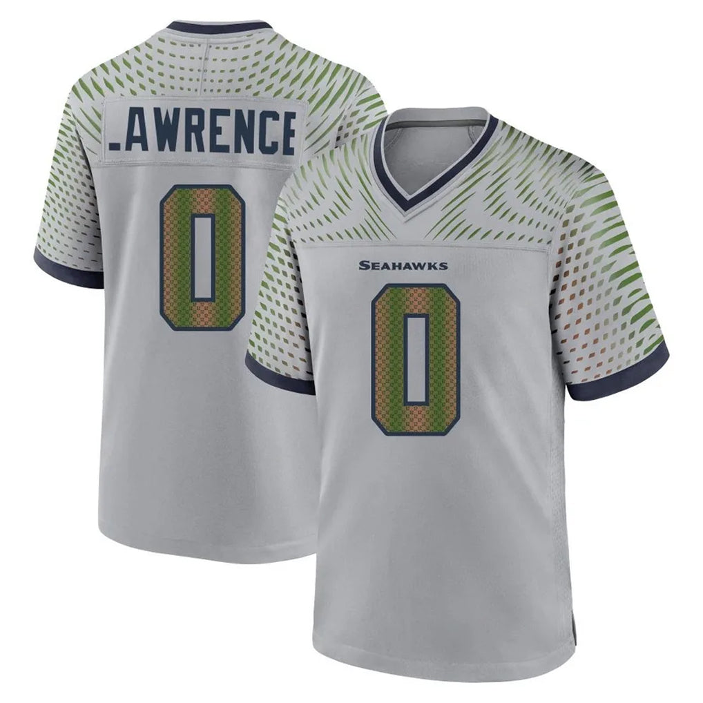 My Store S.Seahawks #0 DeMarcus Lawrence Player Grey 2025 Rivalries Collection Home Game Stitched Jerseys
