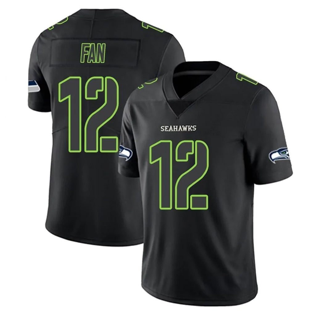 My Store S.Seahawks #12 12th Fan Player Black Impact Limited Home Game Stitched Jerseys