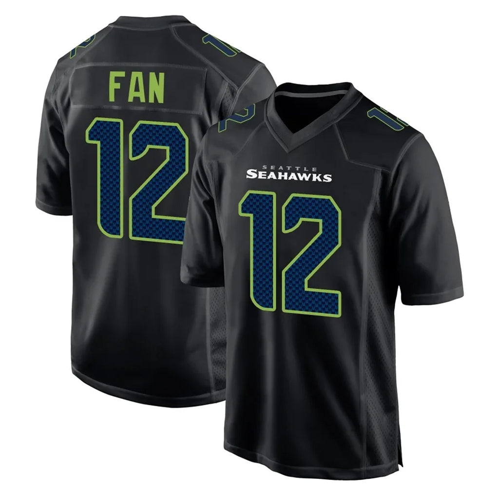 My Store S.Seahawks #12 12th Fan Player Black Limited Fashion Home Game Stitched Jerseys
