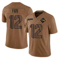 My Store S.Seahawks #12 12th Fan Player Brown Limited Salute To Service Home Game Stitched Jerseys