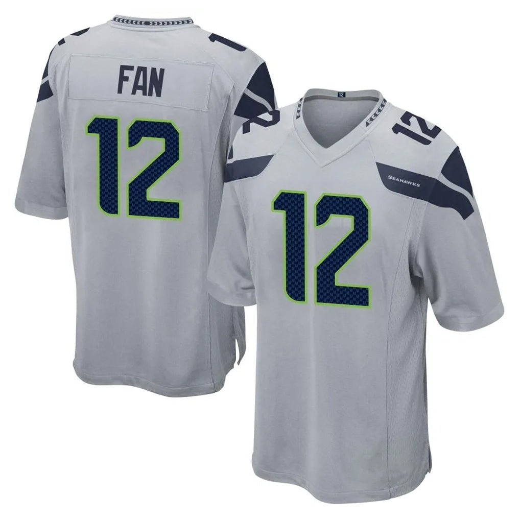 My Store S.Seahawks #12 12th Fan Player Gray Home Game Stitched Jerseys