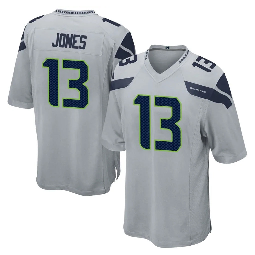 My Store S.Seahawks #13 Ernest Jones IV Player Gray Home Game Stitched Jerseys