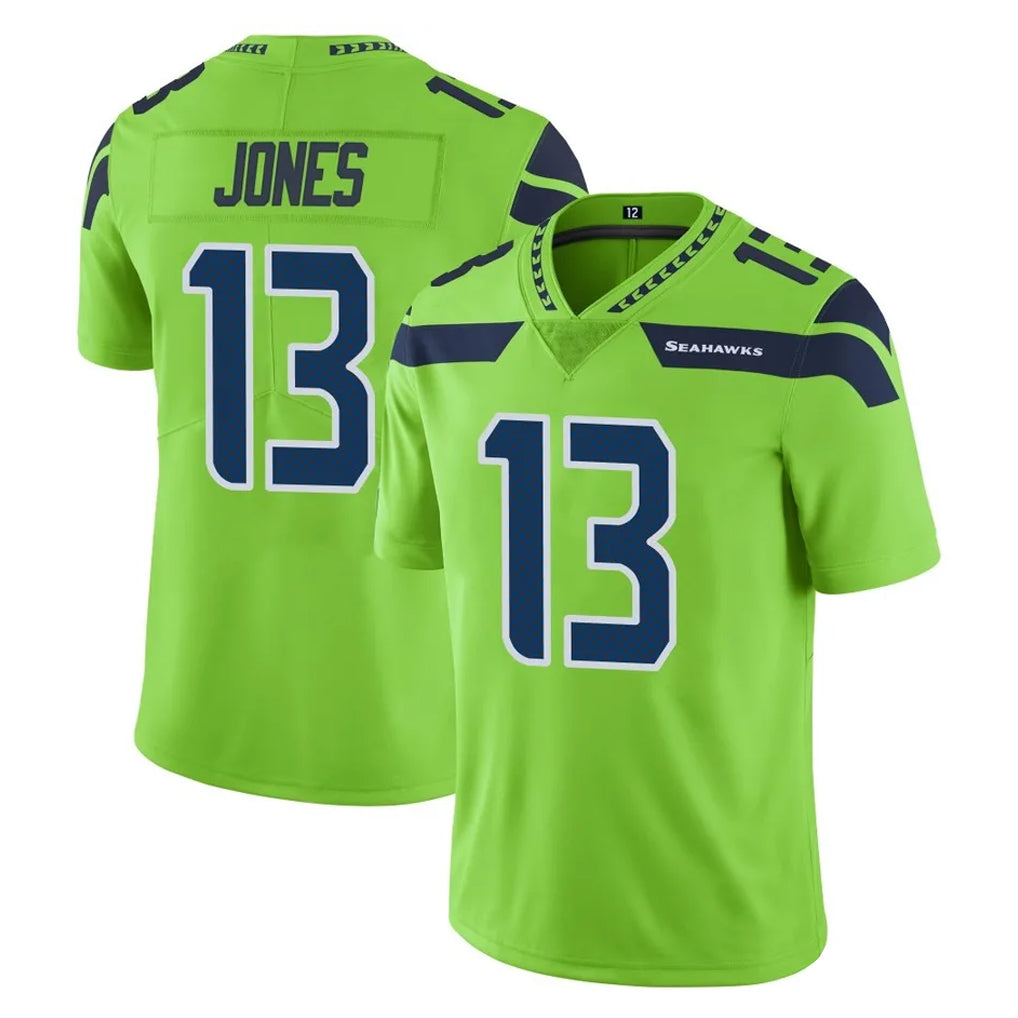 My Store S.Seahawks #13 Ernest Jones IV Player Green Limited Color Rush Home Game Stitched Jerseys