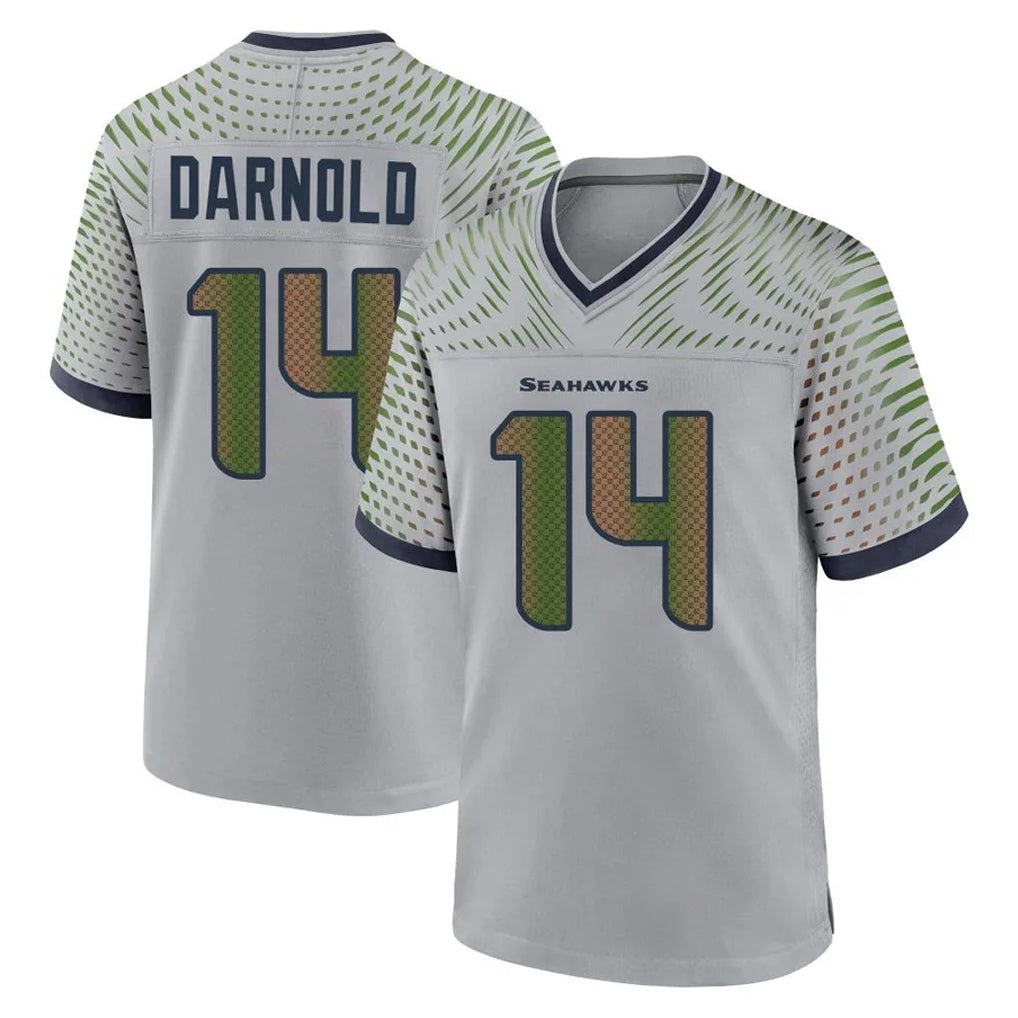 My Store S.Seahawks #14 Sam Darnold Player Grey 2025 Rivalries Collection Home Game Stitched Jerseys
