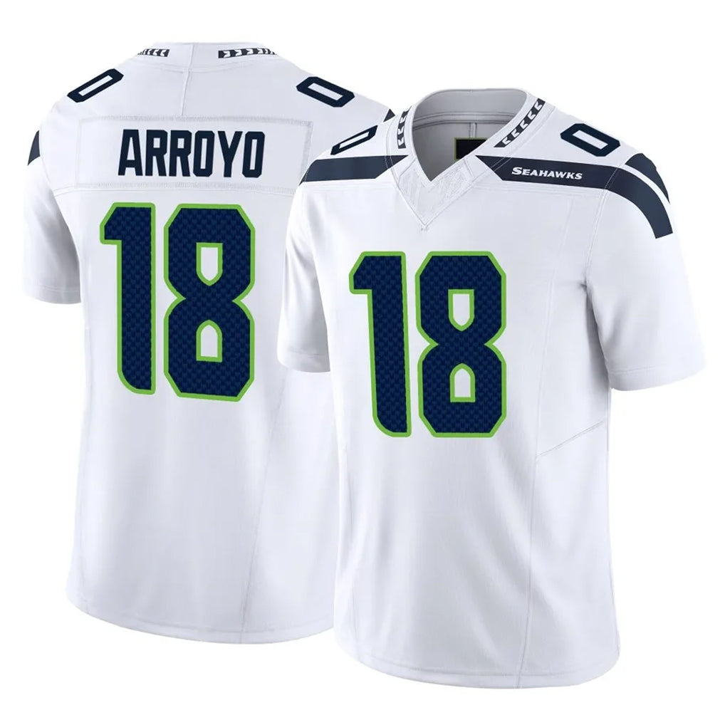 My Store S.Seahawks #18 Elijah Arroyo Player White Home Game Stitched Jerseys