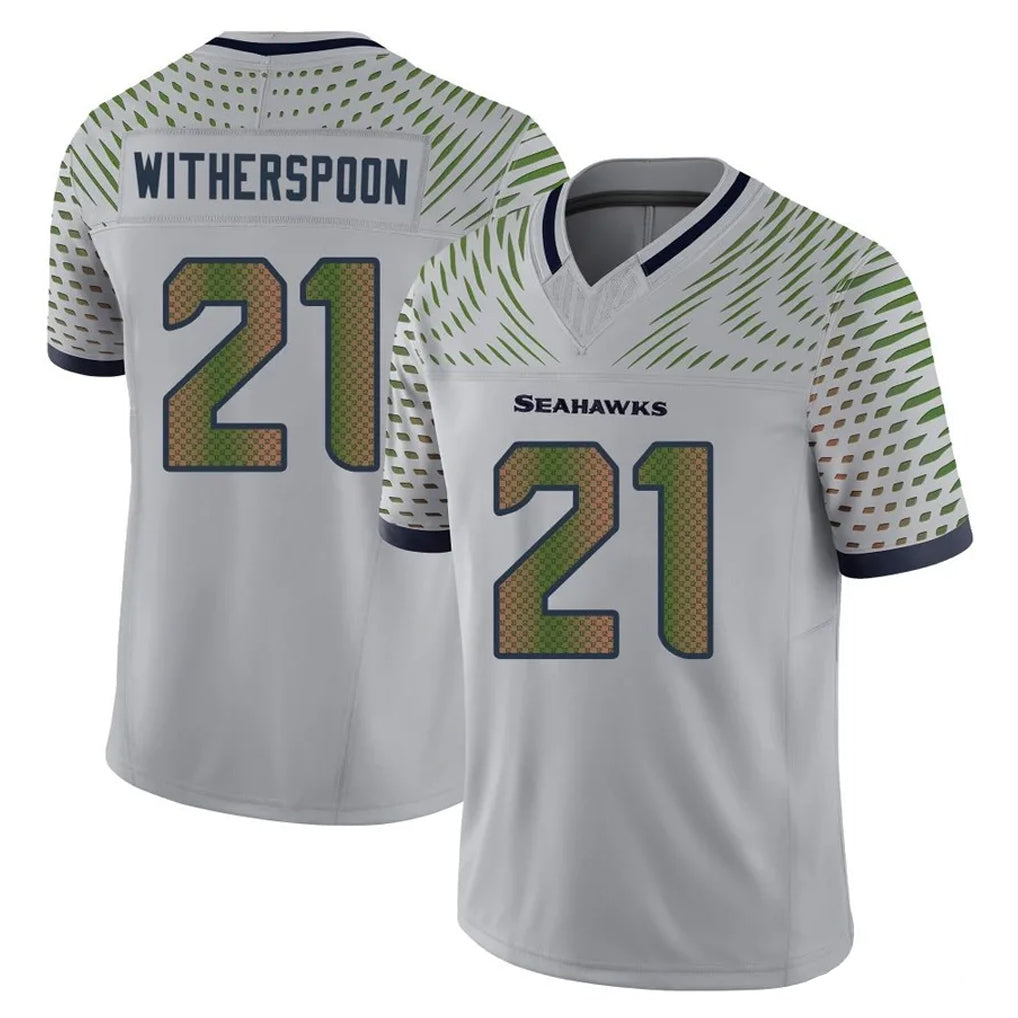 My Store S.Seahawks #21 Devon Witherspoon Player Grey Limited 2025 Rivalries Collection Home Game Stitched Jerseys