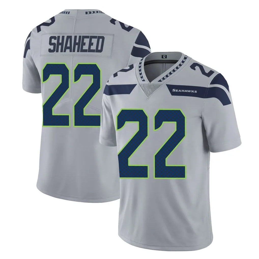 My Store S.Seahawks #22 Rashid Shaheed Player Gray Limited Vapor Untouchable Home Game Stitched Jerseys