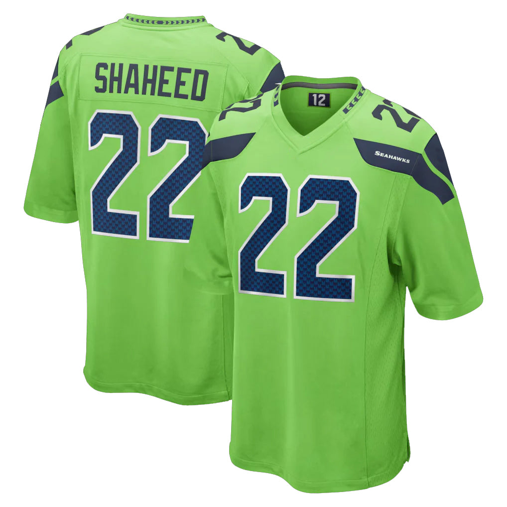 My Store S.Seahawks #22 Rashid Shaheed Player Green Home Game Stitched Jerseys