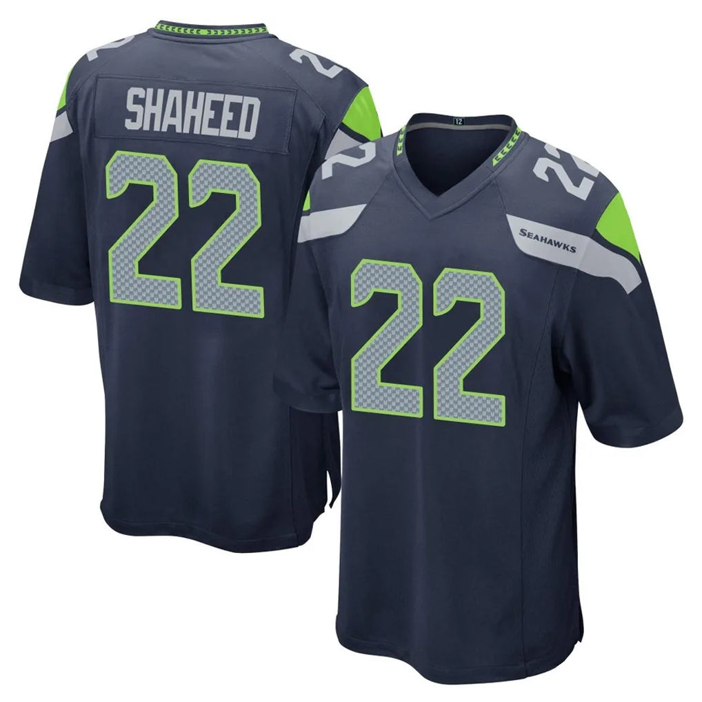My Store S.Seahawks #22 Rashid Shaheed Player Navy Home Game Stitched Jerseys