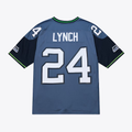 My Store S.Seahawks #24 Marshawn Lynch Mitchell & Ness Blue 2010 Legacy Throwback Replica Stitched Jerseys