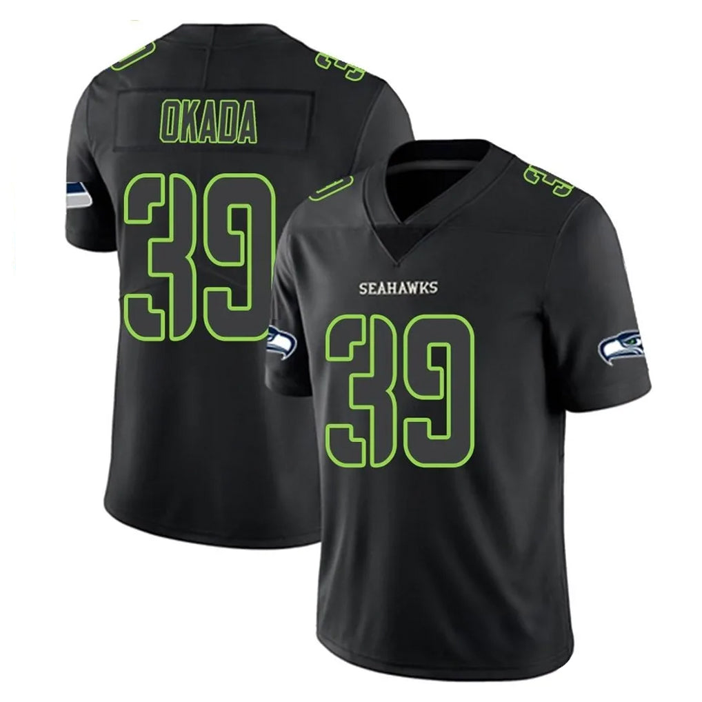 My Store S.Seahawks #39 Ty Okada Player Black Impact Limited Home Game Stitched Jerseys