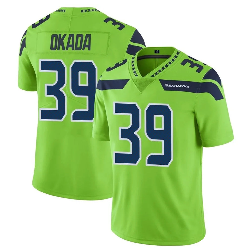 My Store S.Seahawks #39 Ty Okada Player Green Limited Color Rush Home Game Stitched Jerseys