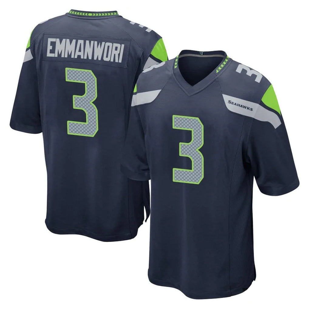 My Store S.Seahawks #3 Nick Emmanwori Player Navy Home Game Stitched Jerseys