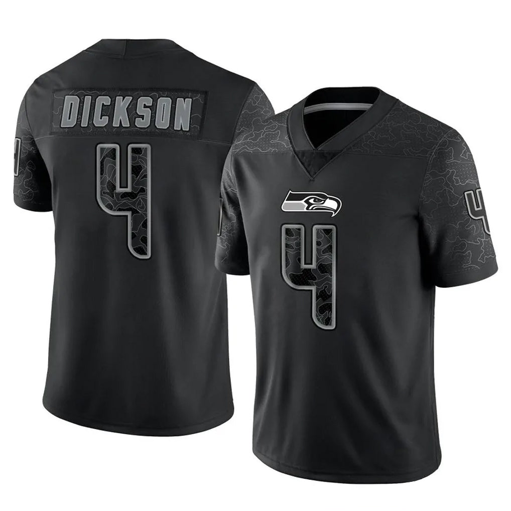My Store S.Seahawks #4 Michael Dickson Player Black Limited Reflective Home Game Stitched Jerseys