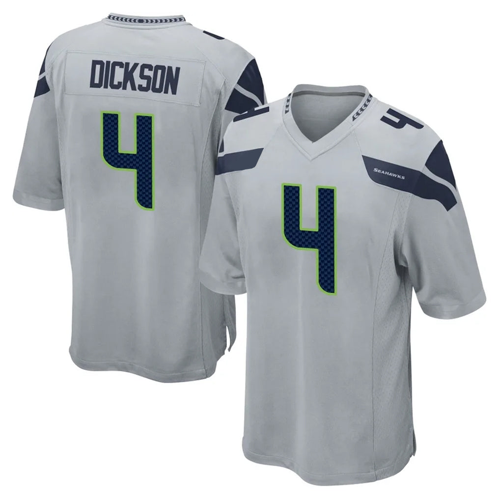 My Store S.Seahawks #4 Michael Dickson Player Gray Home Game Stitched Jerseys