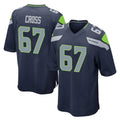 My Store S.Seahawks #67 Charles Cross Player Navy Home Game Stitched Jerseys