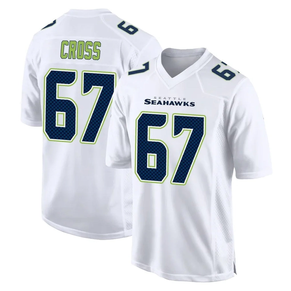 My Store S.Seahawks #67 Charles Cross Player White Tundra Fashion Home Game Stitched Jerseys