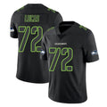 My Store S.Seahawks #72 Abraham Lucas Player Black Impact Limited Home Game Stitched Jerseys