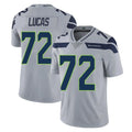 My Store S.Seahawks #72 Abraham Lucas Player Gray Limited Vapor Untouchable Home Game Stitched Jerseys