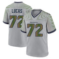 My Store S.Seahawks #72 Abraham Lucas Player Grey 2025 Rivalries Collection Home Game Stitched Jerseys