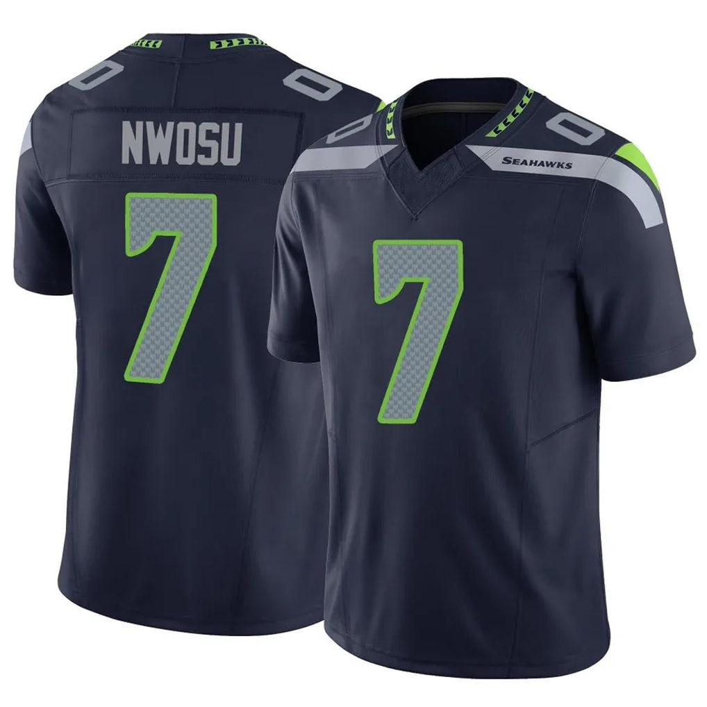 My Store S.Seahawks #7 Uchenna Nwosu Player Navy Limited Vapor F.U.S.E. Home Game Stitched Jerseys