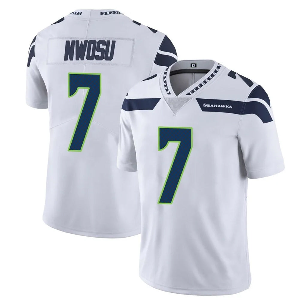 My Store S.Seahawks #7 Uchenna Nwosu Player White Limited Vapor Untouchable Home Game Stitched Jerseys