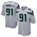 My Store S.Seahawks #91 Byron Murphy II Player Gray Home Game Stitched Jerseys
