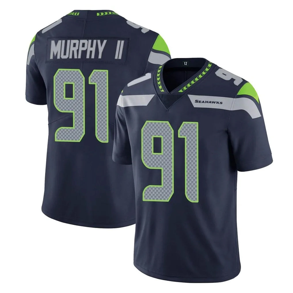 My Store S.Seahawks #91 Byron Murphy II Player Navy Limited Vapor Untouchable Home Game Stitched Jerseys