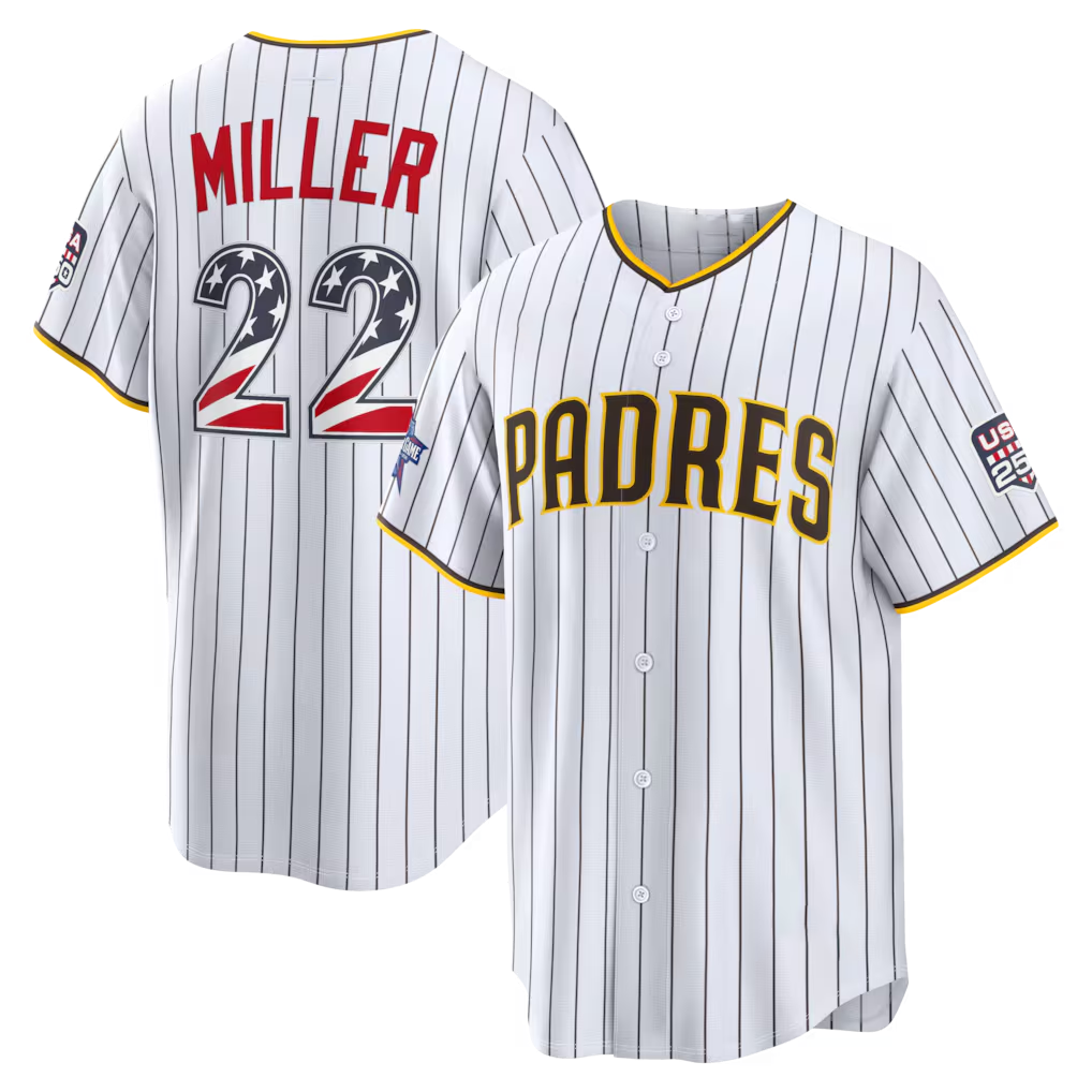 My Store S.Diego Padres #22 Mason Miller White 2026 All-Star Edition Stars & Stripes Stadium Jerseys