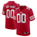 My Store Custom SF.49ers Scarlet Game Home Stitched Jerseys