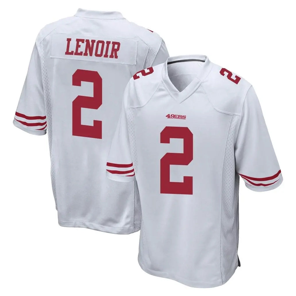My Store SF.49ers #2 Deommodore Lenoir Player White Home Game Stitched Jerseys