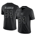 My Store SF.49ers #54 Fred Warner Player Black Limited Reflective Home Game Stitched Jerseys