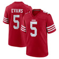 My Store SF.49ers #5 Mike Evans Player Red Game Home Stitched Jerseys