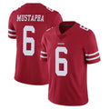 My Store SF.49ers #6 Malik Mustapha Player Red Limited Vapor Untouchable Home Game Stitched Jerseys