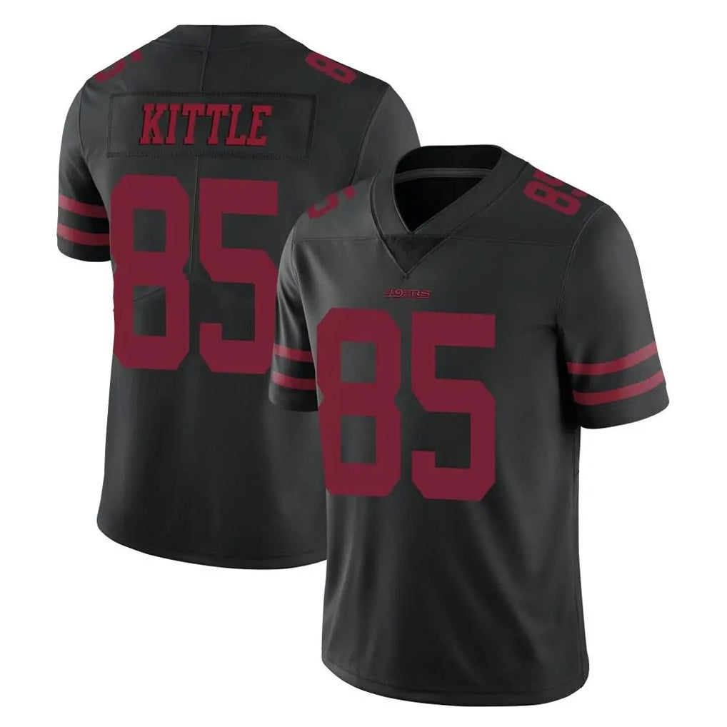 My Store SF.49ers #85 George Kittle Player Black Alternate Limited Vapor Untouchable Home Game Stitched Jerseys